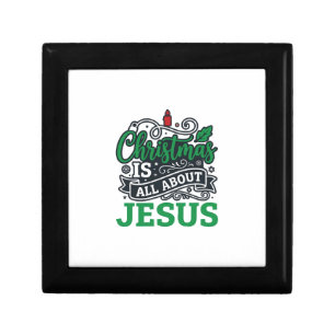 Christmas Is All About Jesus Design Gift Box