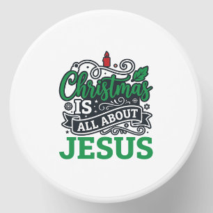 Christmas Is All About Jesus Design Mini Candle Favors