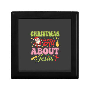 Christmas Is All About Jesus Retro Gift Box