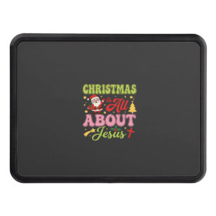 Christmas Is All About Jesus Retro Hitch Cover