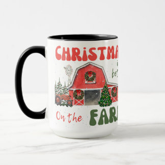 Christmas Is Better On The Farm Mug