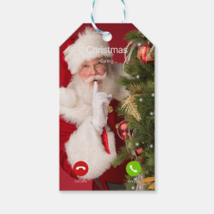Christmas Is Calling   Incoming Phone Call Screen  Gift Tags