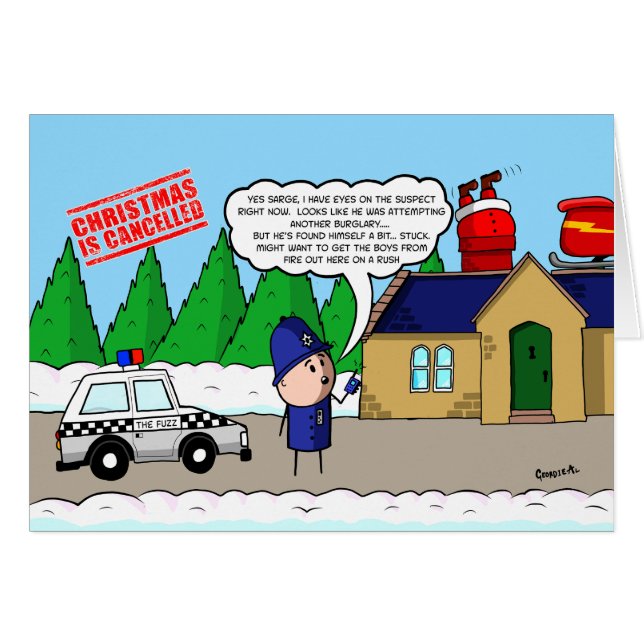 Christmas is Canceled - Santa gets stuck (Front Horizontal)