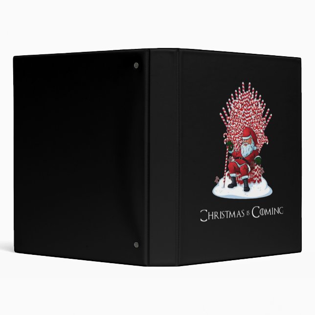 Christmas is coming 3 ring binder (Background)