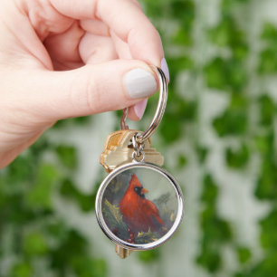 "Christmas Is Coming" Cardinals Keychain