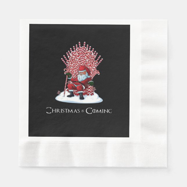 Christmas is coming napkins (Front)