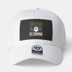 Christmas Is Coming Santa Snowman 47 Brand Hat