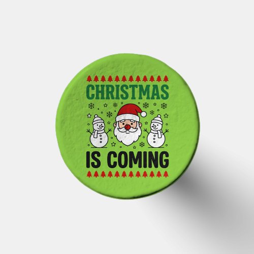 Christmas Is Coming Santa Snowman Design Golf Tees