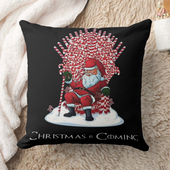Christmas is coming throw pillow (Blanket)