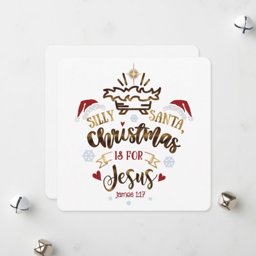 CHRISTMAS IS FOR JESUS Christian Kids  Holiday Card