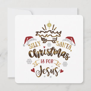 CHRISTMAS IS FOR JESUS Christian Kid's  Holiday Card