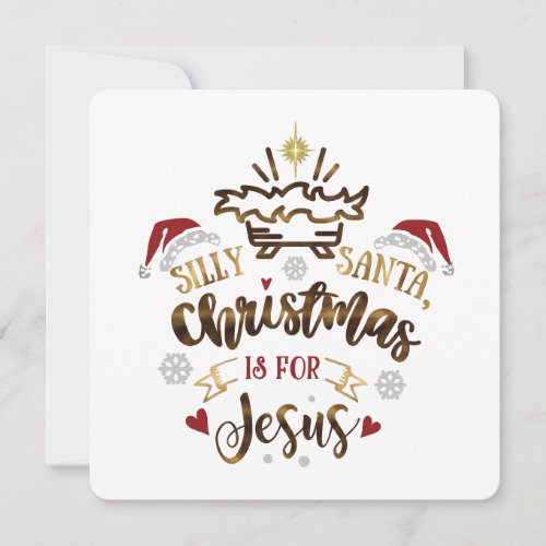 CHRISTMAS IS FOR JESUS Christian Kids  Holiday Card