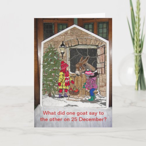 Christmas is for the kids holiday card