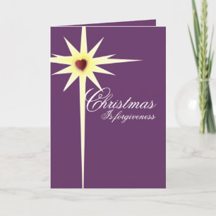 Christmas is Forgiveness-customize - Customized Holiday Card