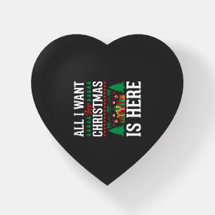 Christmas Is Here Holiday Tree Gift Paperweight