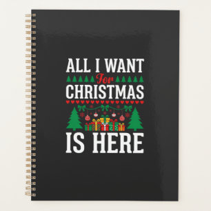 Christmas Is Here Holiday Tree Gift Planner