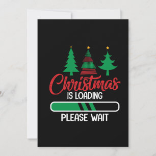 christmas is loading please wait save the date