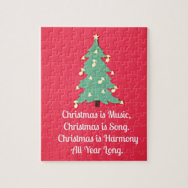 Christmas is Music.... Jigsaw Puzzle (Vertical)