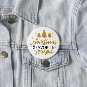 Christmas Is My Favorite Word Art Button