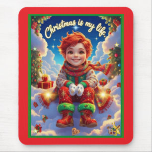 Christmas is my life mouse pad