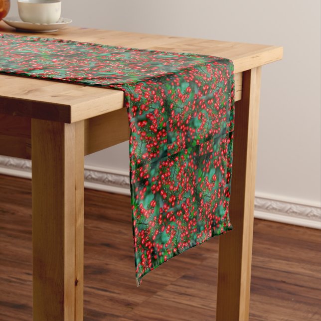 Christmas Is The Berries!  Long Table Runner (In Situ)