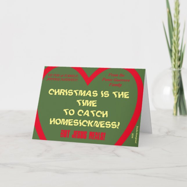 CHRISTMAS IS THE TIME... PERSONALIZED HOLIDAY CARD (Front)