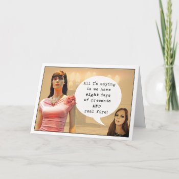 Christmas Is Tough Competition! Holiday Card by HurtyWords at Zazzle