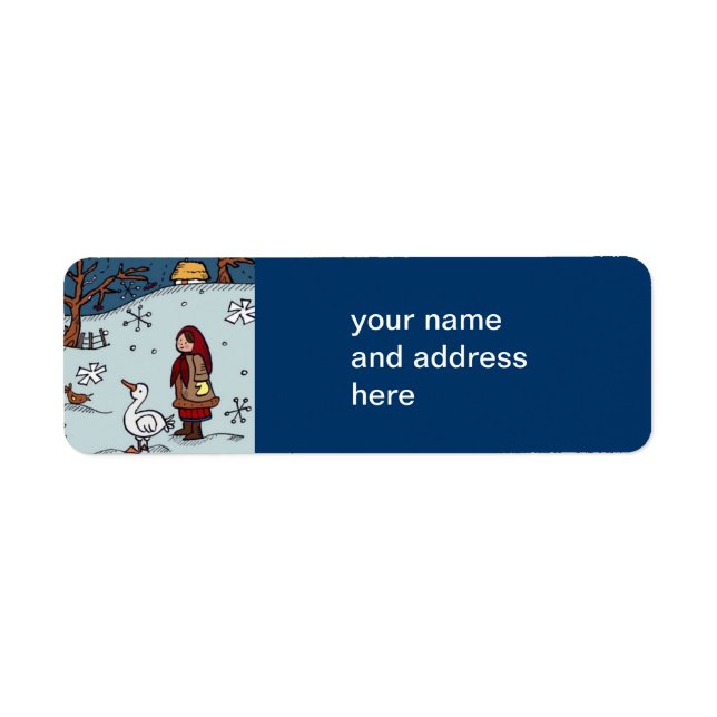 Christmas Is Ukrainian Folk Art Label (Front)