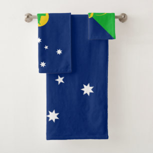 Christmas Island Flag Bath Towel Set