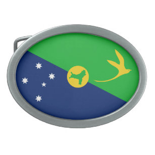 Christmas Island Flag Belt Buckle