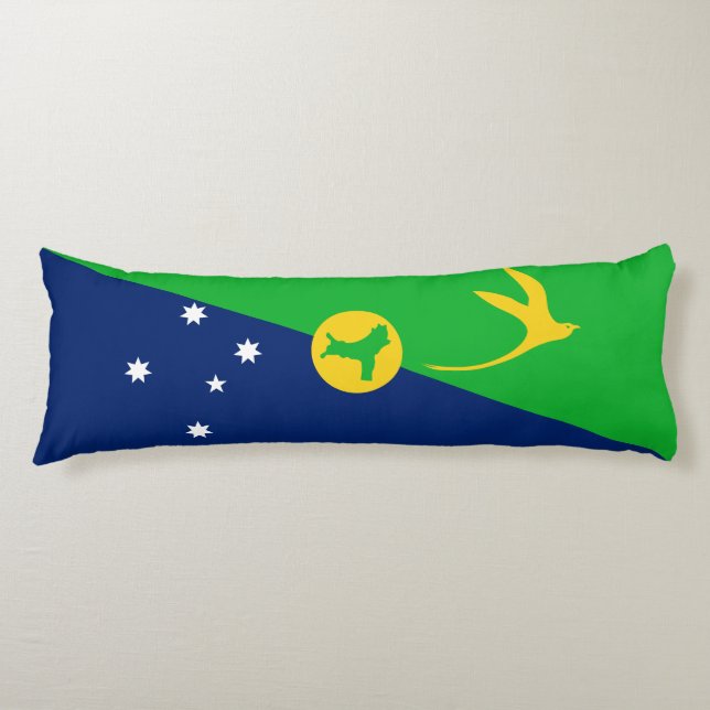 Christmas Island Flag Body Pillow (Front)