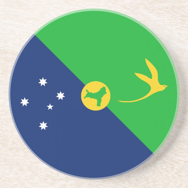 Christmas Island Flag Coaster (Front)
