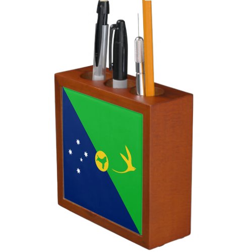 Christmas Island Flag Desk Organizer