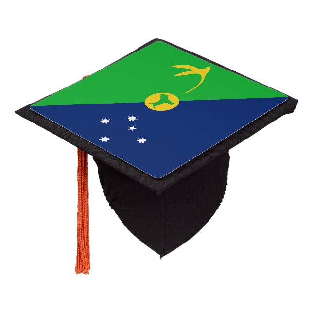 Christmas Island Flag Graduation Cap Topper (Angled)