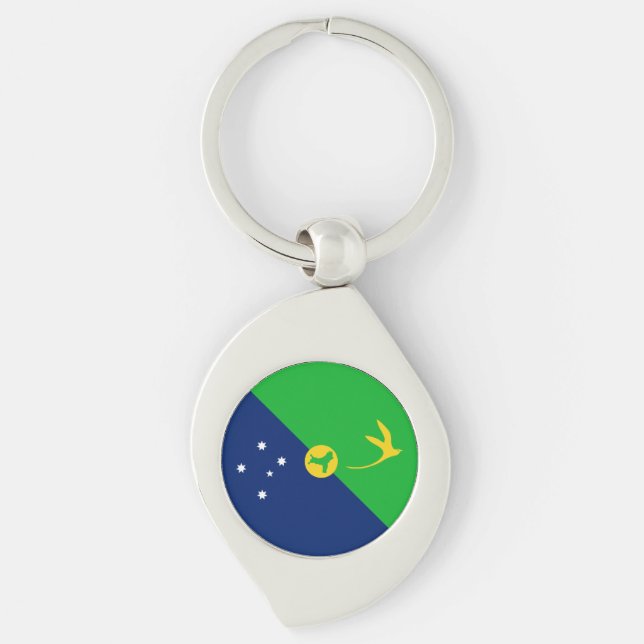 Christmas Island Flag Keychain (Front)