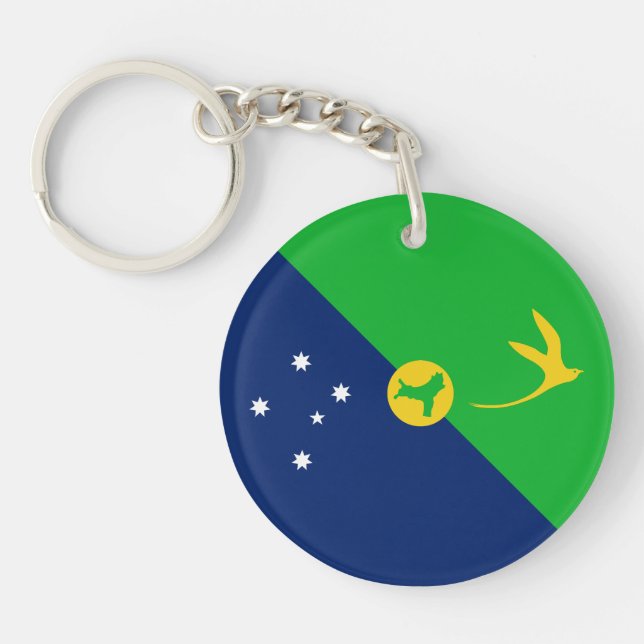 Christmas Island Flag Keychain (Front)