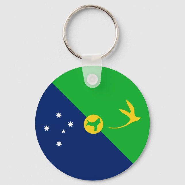 Christmas Island Flag Keychain (Front)
