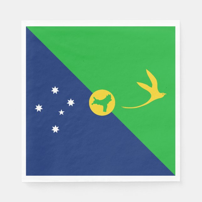 Christmas Island Flag Napkins (Front)