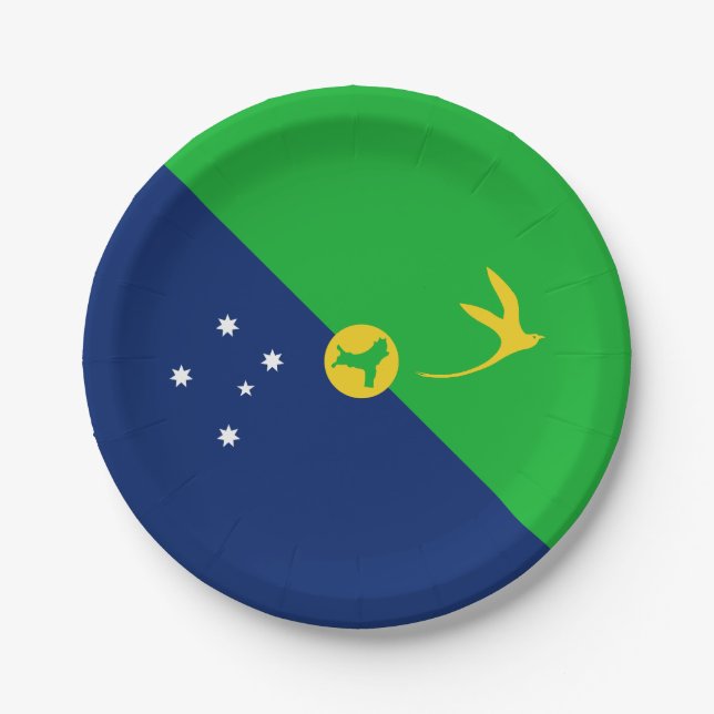 Christmas Island Flag Paper Plates (Front)