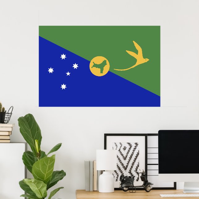 Christmas Island flag Poster (Home Office)