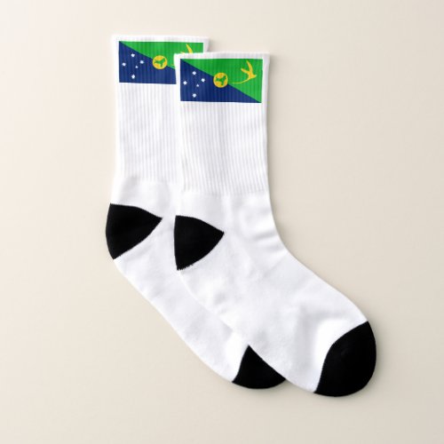 Christmas Island Flag Socks