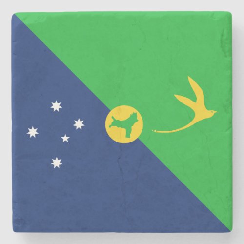 Christmas Island Flag Stone Coaster