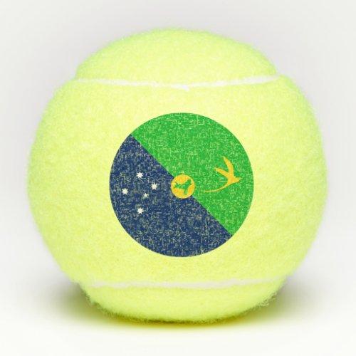 Christmas Island Flag Tennis Balls