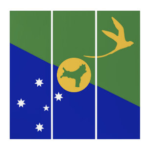 Christmas Island flag Triptych