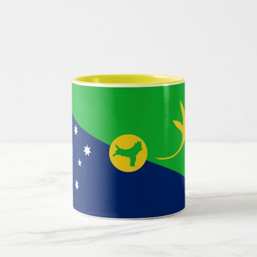 Christmas Island Flag Two_Tone Coffee Mug