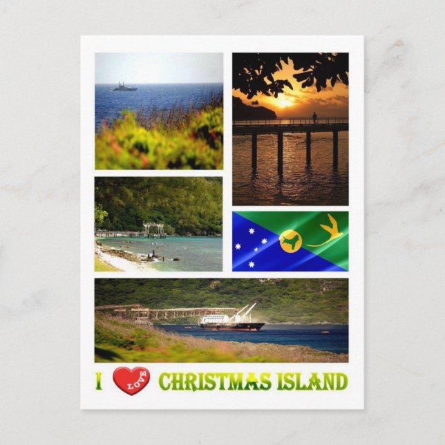 Christmas Island - I Love - Postcard (Front)