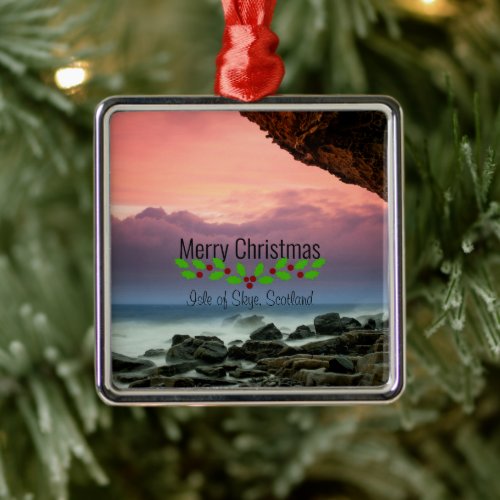 Christmas Isle of Skye Scotland Metal Ornament
