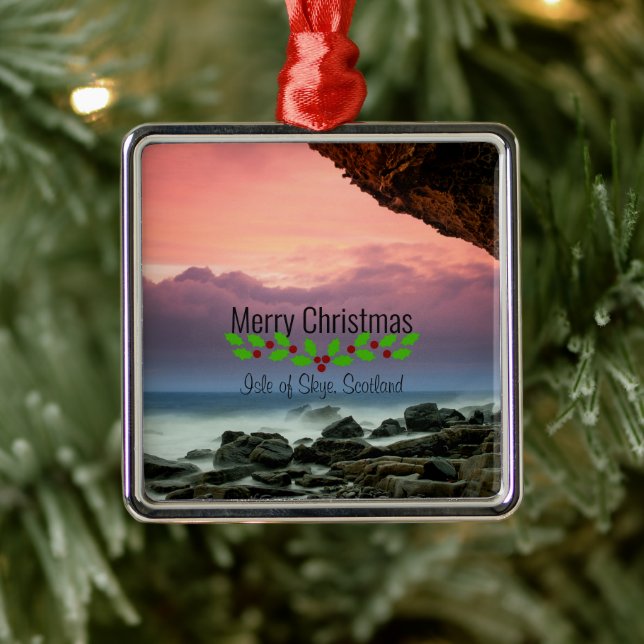 Christmas, Isle of Skye, Scotland, Metal Ornament (Tree)