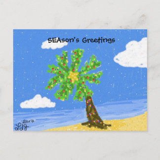 Christmas Isle SEAson's Greetings Postcard