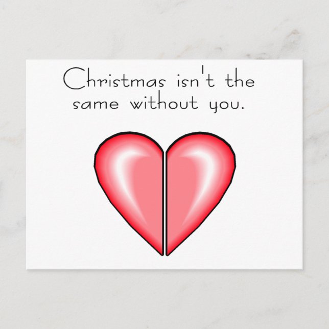 Christmas Isnt The Same Without You Holiday Postcard (Front)